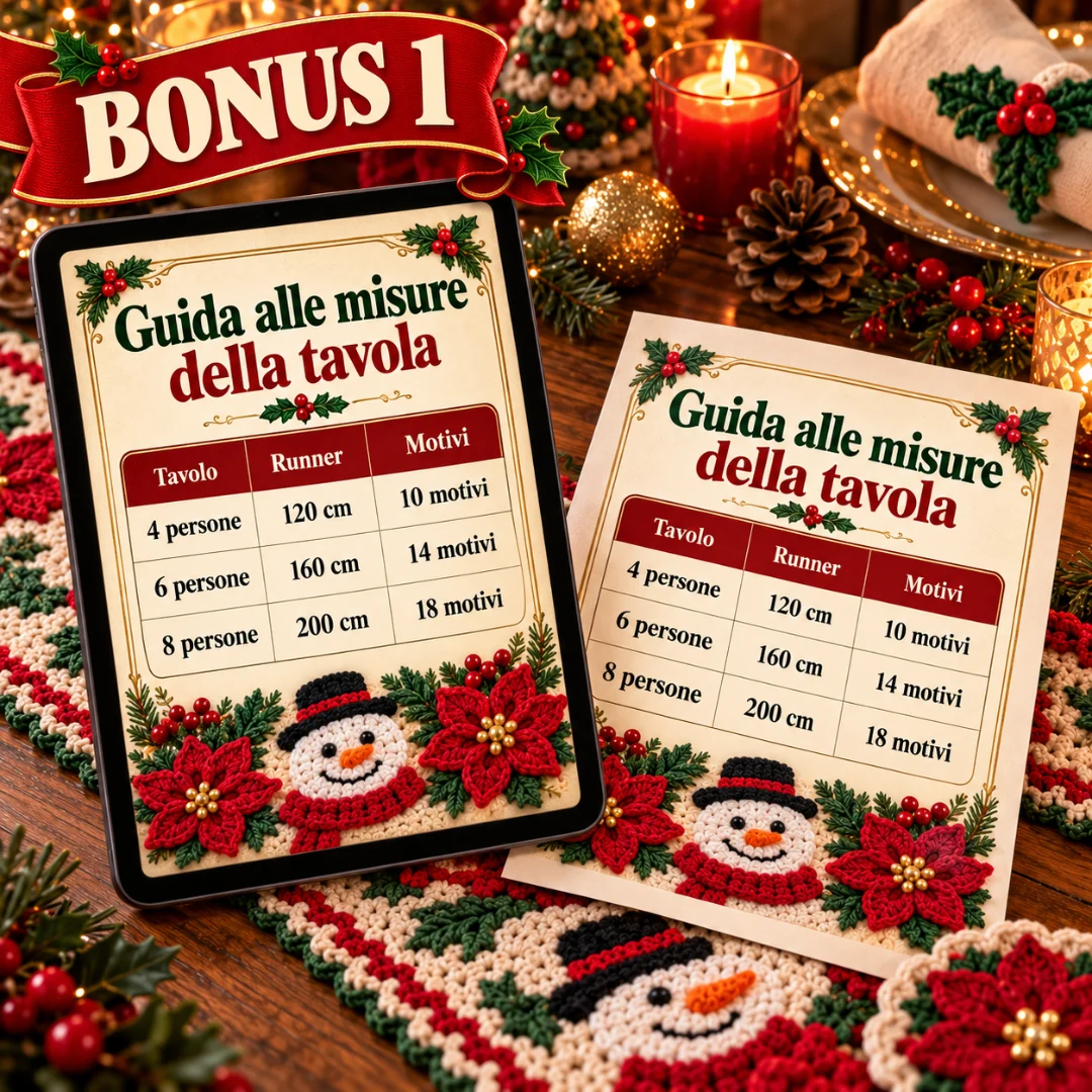 Bonus 1 — Guida alle misure della tavola