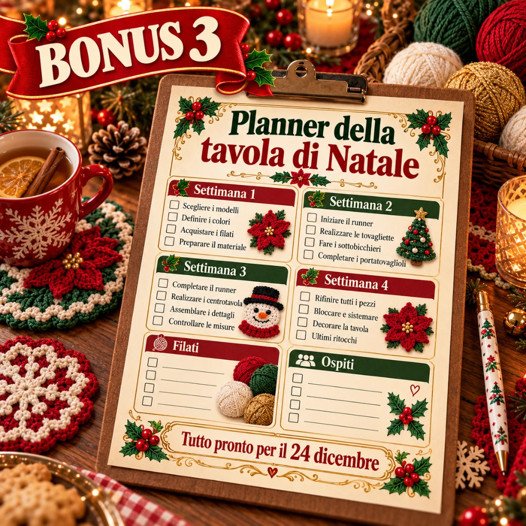 Bonus 3 — Planner della tavola di Natale