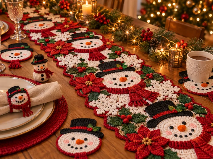 Collezione Pupazzo di Neve all'uncinetto